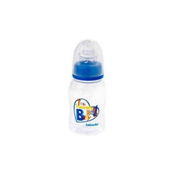 Bebedor 93352 Oval Biberon Damaklı Emzik Orta Akış 125 ml Mavi 31637755