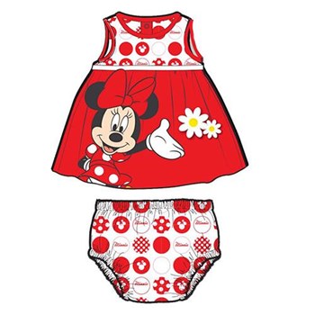 MINNIE MOUSE Mn4391 Kız Külotlu Elbise Kırmızı 3-6 Ay (62-68 Cm) 21241734