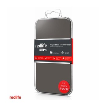 Redlife iPhone 5-5S-5C Yuvarlak Kenarlı 0,33 MM Temperli Cam Ekran Koruyucu
