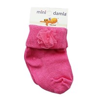 Mini Damla 1361 Güllü Bebek Çorabı Fuşya 33443650