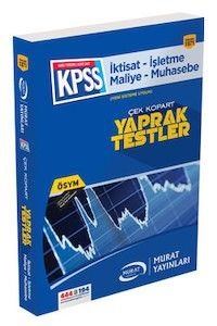 KPSS A Grubu İktisat İşletme Maliye Muhasebe Çek Kopart Yaprak Test Murat Yayınları 2016 (ISBN: 9789944666985)