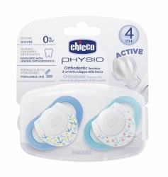 Chicco Yalancı Emzik Physioring Mavi Silikon 4M 2 Li Kutu 22519629