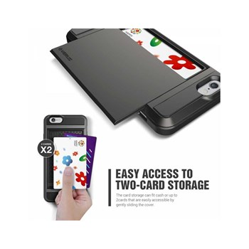 Verus iPhone 6/6S 4.7 Case Damda Slide Series Kılıf - Dark Silver