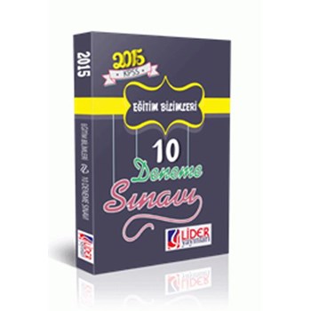 2015 KPSS Eğitim Bİlimleri 10 lu Deneme Sınavı Lider Yayınları (ISBN: 9786059926676)