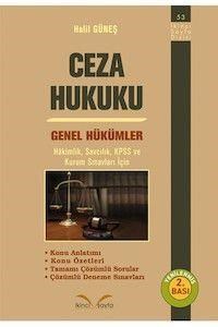 Ceza Hukuku Genel Hükümler İkinci Sayfa Yayınları- Halil Güneş (ISBN: 9786051521088)