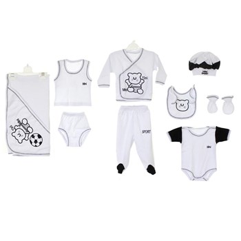 Akyüz Bebe Fanatik Onlu Set Beyaz 33280843