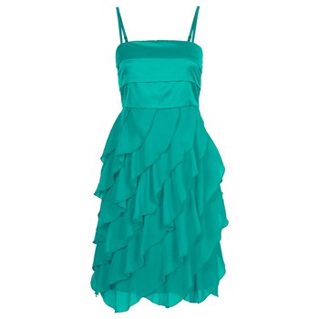BODYFLIRT Volanlı elbise - Yeşil 25044237
