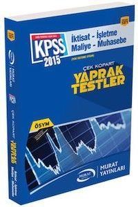 KPSS A Grubu İktisat İşletme Maliye Muhasebe Yaprak Test Murat Yayınları 2015 (ISBN: 9789944665976)