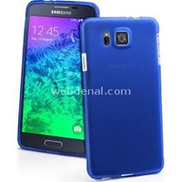 Transparent Soft Samsung Galaxy Alpha Kılıf Mavi