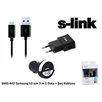 S-LINK 1000mA MICRO 5P USB +Note2 +SMG S2-4