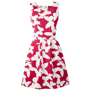 BODYFLIRT boutique Scuba kumaş görünümde elbise Angela - Kırmızı 24823479