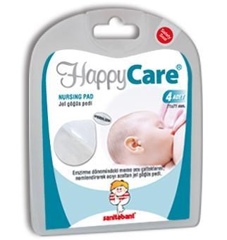 HappyCare Nursing Pad 4 Adet - Hızlı İyileştiren Jel Göğüs Pedi