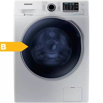 Samsung WD80J5B10AS-AH B B Sınıfı 8 Kg Yıkama 1400 Devir Çamaşır Makinesi Gri