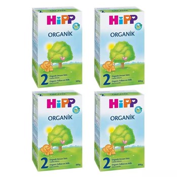 Hipp 2 Organik  6+ Ay 4x300 gr Çoklu Paket Devam Sütü