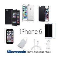 Microsonic iPhone 6 (4.7) Kılıf Aksesuar Seti 8in1