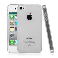 Soft TPU iPhone 4S Ultra Slim Silikon Kılıf Şeffaf MGSKNQSTX49