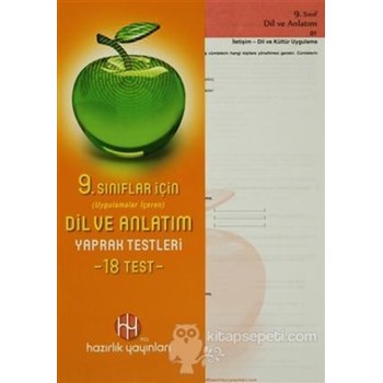 9. Sınıflar İçin Dil ve Anlatım Yaprak Testleri - Kolektif 9786055379377