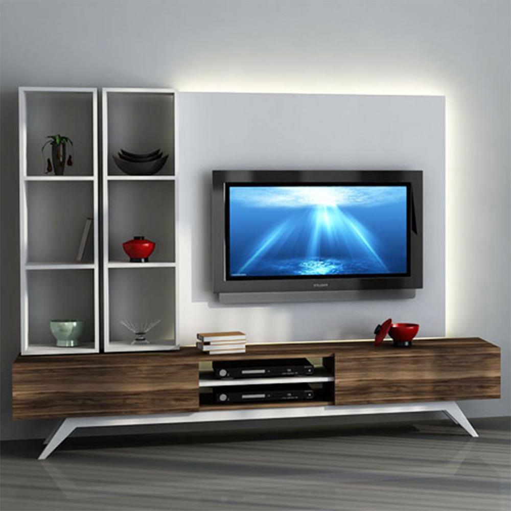 Sanal Mobilya Hayal Tv Ünitesi 12655 Leon CevizParlak Beyaz 30050062