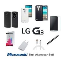 Microsonic Lg G3 Kılıf & Aksesuar Seti 8İn1