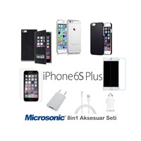 Microsonic iPhone 6s Plus Kılıf & Aksesuar Seti 8in1