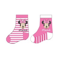 Minnie Mouse MN4844 2'li Kız Bebek Çorabı Pembe 0 Ay (50-56 Cm) 31638113