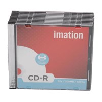 Imation Cdr80 700mb 52x Printable 10lu Slim 23262