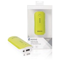 König Cs4400pb001gr Power Bank 4400 Mah Taşınabilir Batarya Sarı