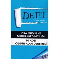 Defi Yayınları - İcra Müdür Ve Müdür Yardımcılığı 10 Deneme Sınavı / Selçuk Aylan (ISBN: 9786058457119)