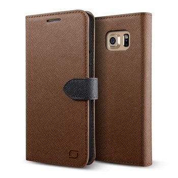 LIFIC Samsung Galaxy Note 5 Saffiano Diary Series Kılıf - Renk : Brown
