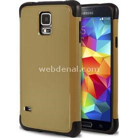 Slim Fit Dual Layer Armor Samsung Galaxy S5 Kılıf Sarı