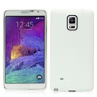 Microsonic Dot Style Silikon Samsung Galaxy Note 4 Kılıf Beyaz