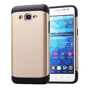 Microsonic Slim Fit Dual Layer Armor Samsung Galaxy Grand Prime Kılıf Sarı