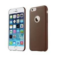 Microsonic Slim Leather iPhone 6 (4.7'') ince Deri Kılıf Kahverengi