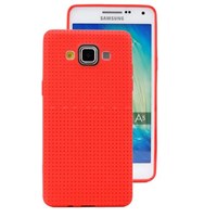 Microsonic Dot Style Silikon Samsung Galaxy A5 Kılıf Kırmızı