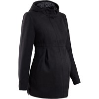 Bpc Bonprix Collection Hamile Giyim Kapüşonlu Palto, Genişliği Ayarlanabilir - Siyah 29087669