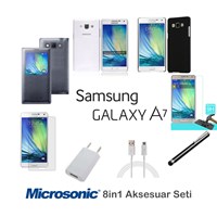 Microsonic Samsung Galaxy A7 Kılıf & Aksesuar Seti 8in1