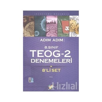 Adım Adım 8. Sınıf TEOG-2 Denemeleri - 8'li Set (ISBN: 9786059009706)