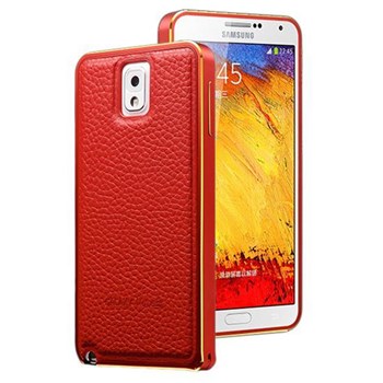 Microsonic Derili Metal Delüx Note 3 Kırmızı Kılıf