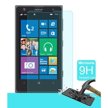 Microsonic Temperli Cam Ekran Koruyucu Nokia Lumia 1020 Kırılmaz Film