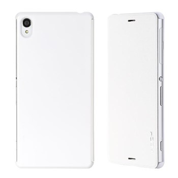 Rock Belief Sony Xperia Z3 Side Leather kılıf Beyaz