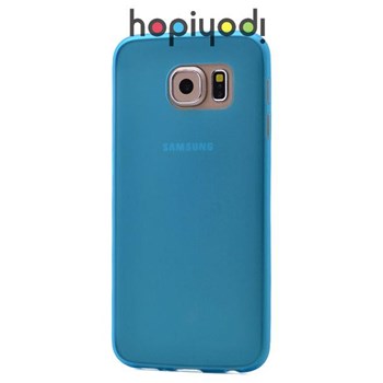 Samsung Galaxy S6 Kılıf Polo Silikon Arka Kapak Mavi