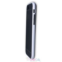 iPhone 6 Slikon Beyaz Şeritli Bumper Arka Kapak