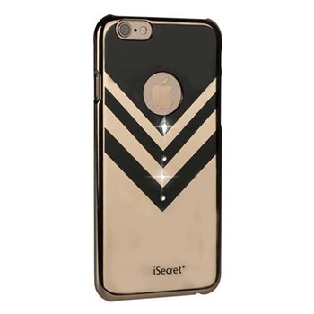 iSecret Bling-V Serisi iPhone 6 Plus Taşlı Siyah Rubber Kılıf