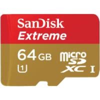 Sandisk Extreme Plus 64 GB microSDHC Class 10 UHS-I Adaptörlü Hafıza Kartı
