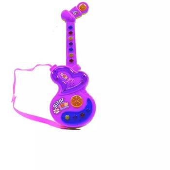 Birlik Oyuncak Türkçe Işıklı Ve Sesli Mini Pilli Oyuncak Gitar