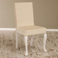 Sanal Mobilya Simay Demonte Sandalye Beyaz Ekru V-316 30251084