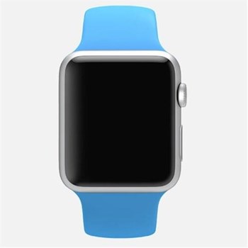 Apple Watch 38mm Gümüş Rengi Alüminyum Kasa Ve Mavi Spor Kordon