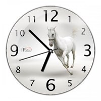 iF Clock Beyaz At Duvar Saati (Z2)