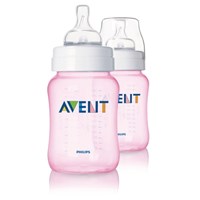 Philips Avent %0 BPA PP İkili Biberon Pembe 260ml