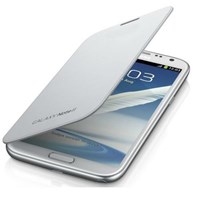 Microsonic Delux Kapaklı Kılıf Samsung Galaxy Note 2 N7100 Beyaz